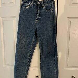 Wild Fable - High Rise Buttons Straight leg Blue Jeans Size 4